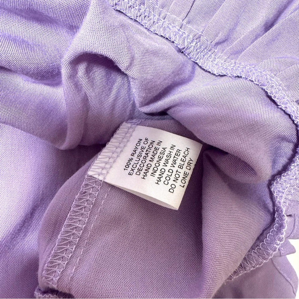 SKEMO NWT Lilac Purple Cut Out Bubble Sleeve Keyhole Mini Dress Size Medium $158 - Picture 10 of 12